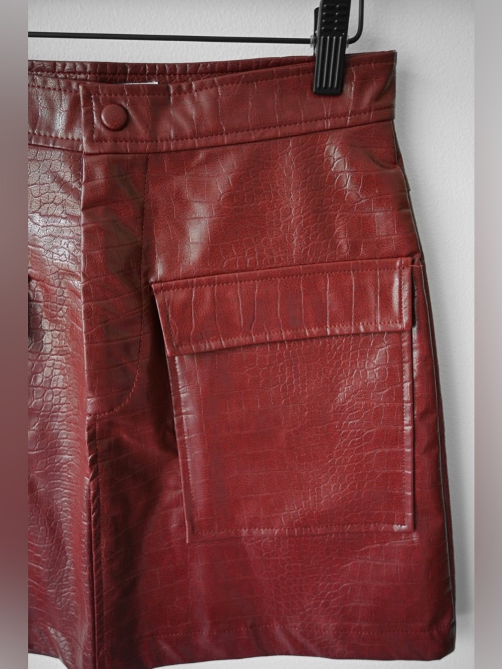 Steve Madden Crocodile Mini Skirt - Picture 2 of 6
